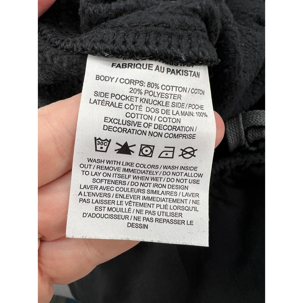 Nike Cargo Pants Mens XL NSW Sportswear Just Do It Fleece Joggers Black